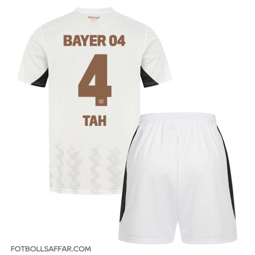 Bayer Leverkusen Jonathan Tah #4 Bortadräkt Barn 2024-25 Kortärmad (+ Korta byxor)